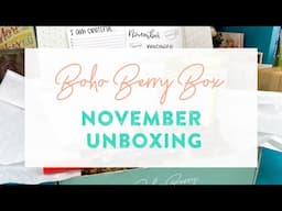 Boho Berry Box: November 2019 Unboxing!