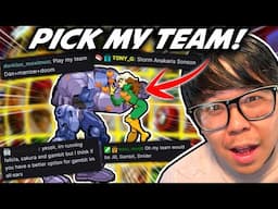 TWITCH CHAT PICKS MY MVC2 TEAMS TO DESTROY PEOPLE!