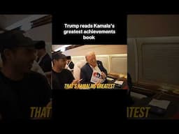 DONALD TRUMP READS KAMALA’S GREATEST ACHIEVEMENTS BOOK 🤣