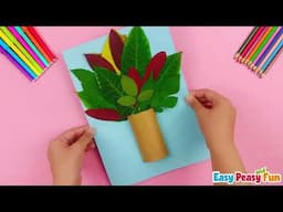 Paper Tube Tree Craft Idea