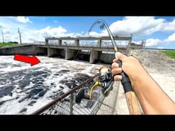 Fishing the BIG Spillway for the first time..