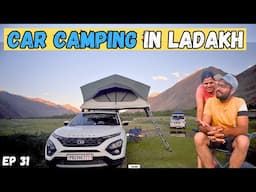 Car Camping in Remote places of Ladakh with @Pahaddiprindey⎜Tata harrier ⎜travel vlog ⎜ASMR  camping