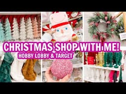 CHRISTMAS SHOP WITH ME AT HOBBY LOBBY AND TARGET