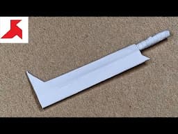 DIY - How to make URUK HAI SWORD (Lord Of The Rings) from A4 paper