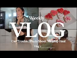 Weekly Vlog- Photo Shoot, Car Trouble, New Makeup- Weekly Vlog 2