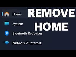 How to Remove the Home Page From the Settings App in Windows 11