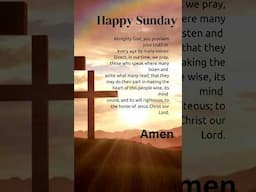 A #prayer for our Sunday! Be Blessed friends! A prayer from our #churchfamily to yours!