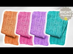 Super Easy Crochet Scarf For Beginners - Quick and Cozy!