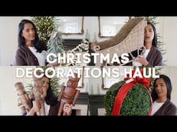 Christmas Decor Haul 2024 | Homegoods, Hobby Lobby, Amazon, Walmart, Target + more