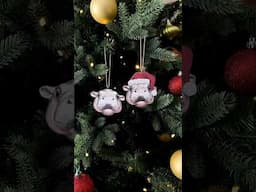 2024 was the year of Moo Deng! What else should I make? #moodeng #christmasornaments #giftideas