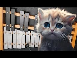 Tocando la canción de Miau Miau Miau en mi Xilófono Económico