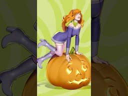 Recycle your art! ✨ Daphne from Scooby Doo 🎃 #digitalartist #artistonyoutube