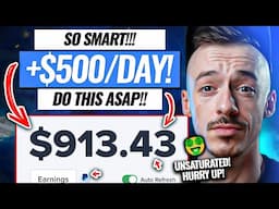 Smart Way To Earn $500/DAY Online (NOBODY IS DOING THIS!) Passive Income + Fast Cash!