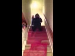 Drunk stair sliding