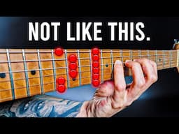 You're probably visualizing the fretboard WRONG