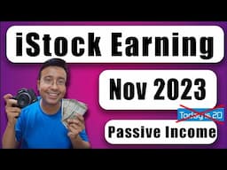 istock Nov 2023 Earnings (without Todayis20 method). istock earning as stock photography contributor