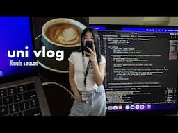 UNI VLOG ₊˚🖇️📁°✩ finals hell week, 48 hours cramming, computer science