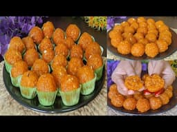 घर मे हलवाई जैसे परफेक्ट मोतीचूर के लडडू बनाना सीखे | Motichur boondi Laddu | Motichoor laddu Recipe