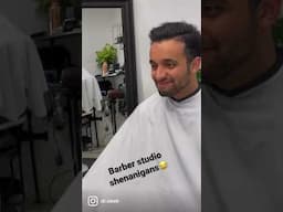 Barber studio behind the scene.