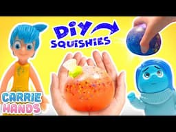 Inside Out 2 Sadness & Joy Colourful DIY Themed Squishies | Craft Videos For Kids