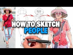 How To Sketch PEOPLE Loosely & Accurately!