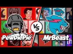 PewDiePie Team Vs MrBeast Team - SubCount [2006 - 2026]