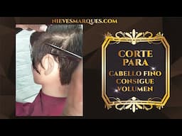 Corte de Pelo corto para mujer para dar volumen al cabello fino. Resumen