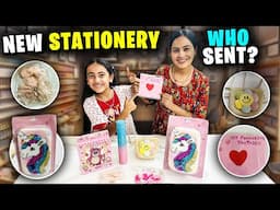 NEW STATIONERY COLLECTION!🦄😍💕WHO SENT?🤔Personal Stationery @SamayraNarulaandFamily