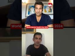 Wasim Akram & Gambhir tips on World Mental Health Day! 🌍💜 #shorts #cricket #viratkohli