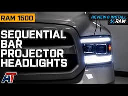 2009-2018 RAM 1500 Switchback Sequential Bar Projector Headlights Review & Install