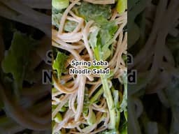 Spring Soba Noodle Salad #samplewholegrains #wholegrains #buckwheat #sobanoodles #protein #fiber