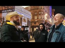 Christian Irish laughed at a Muslim who then became a laughingstock! Muslim Cowboy LeicesterSquare