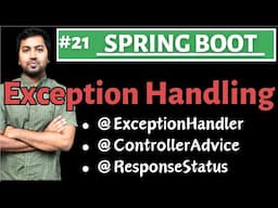 Spring boot - Exception Handling | @ControllerAdvice | @ResponseStatus | @ExceptionHandler