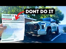 DON'T Buy This Truck! 2021-2024 Toyota Tundra