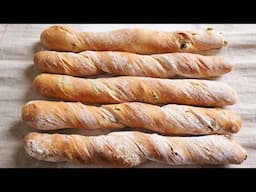 How to preshape, shape, and bake filoncini (twisted baguettes)!