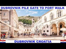 DUBROVNIK CROATIA PILE GATE TO OLD PORT WALKING TOUR - THE CITY OF GAME OF THRONES WALKING TOUR