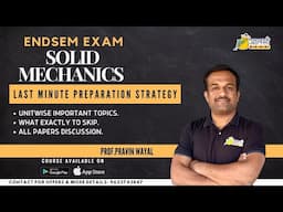 Solid Mechanics Last Minute Preparation Strategy | Endsem Exam | Aalsi Engineer | #SPPU | Pune