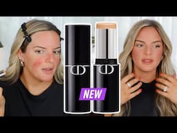 NEW DIOR 24 HOUR FOUNDATION STICK on Rosacea / Oily Skin | Casey Holmes