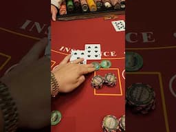 $1,200 Double and Buddy promises to insure it... Skeptical.. #vegas #blackjack #casino