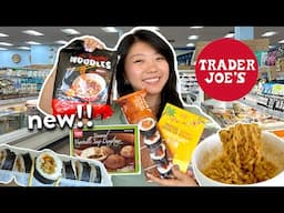 TRADER JOE’S FOOD HAUL! Trying NEW Asian Trader Joe’s Food 2024