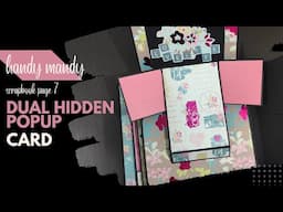 Dual Hidden Popup Card | Scrapbook Page 7 Tutorial!