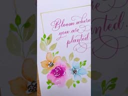 Bloom where you are planted. #artshorts #lettering #creativeart