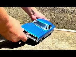 UNBOXING 1969 Dodge Charger R/T Blue Maisto 1/18 AMSR