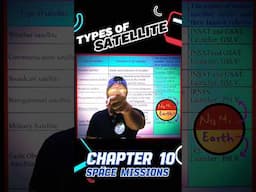 🛰️ Types of Satellite 💥 Trick to Remember Science 1 chapter 10 Space Missions Class 10th Boards IMP