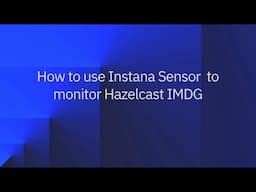 Monitoring Hazelcast through Instana