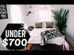 Minimalistic Room Tour Under $700 !!!!!!!