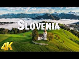 FLYING OVER SLOVENIA (4K UHD) - Scenic Relaxation Film with Calming Music