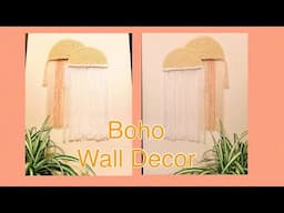 DOLLAR TREE Boho wall decor | Rainbow macrame wall Hanging art