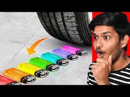 Tire VS 100 Things | Crushing Crunchy & Soft Things by Car