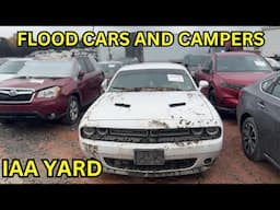 Mike Checks Out Hurricane Flooded Cars & Campers Charlotte IAA